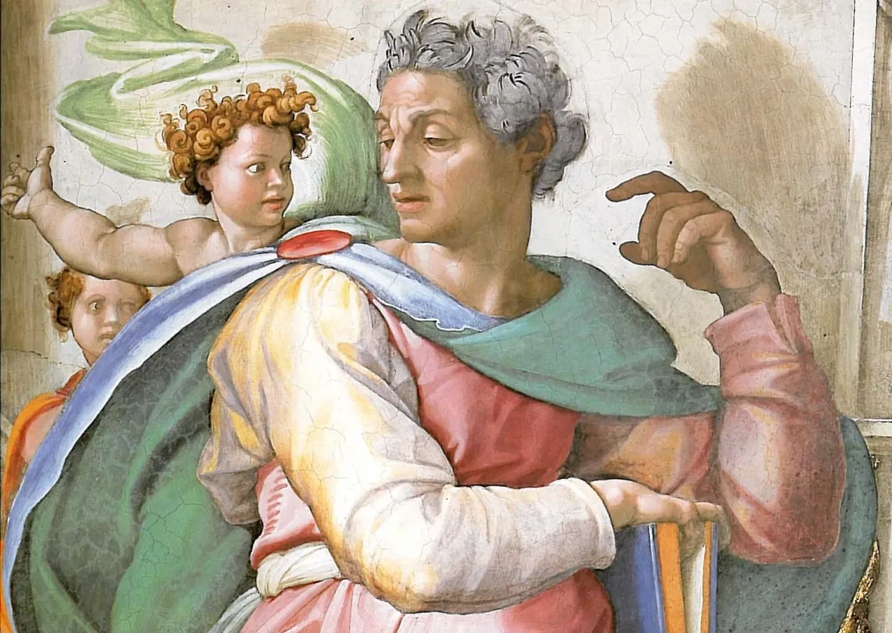 Prophet Isiah Fresco by Michelangelo