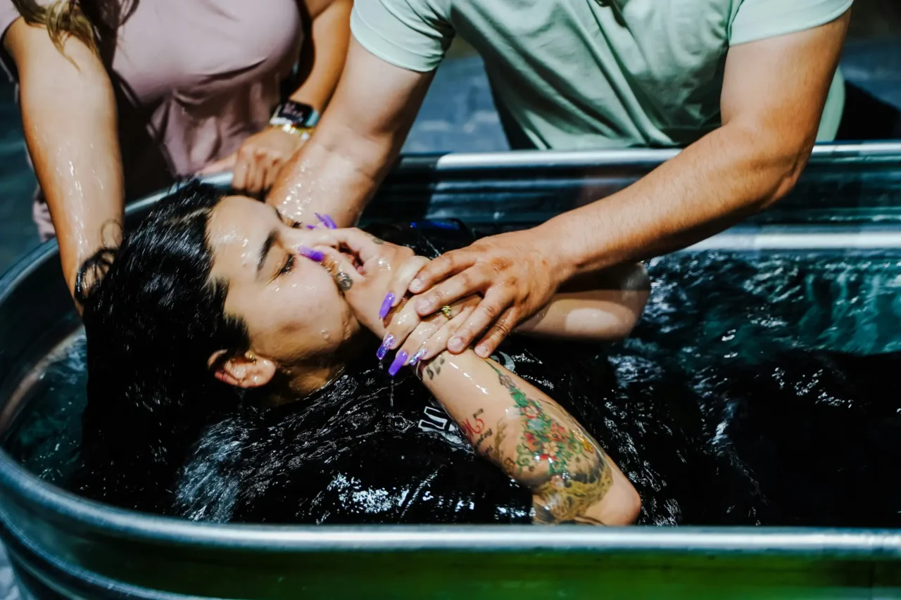 Baptism as an act of faithfulness but not salvation.